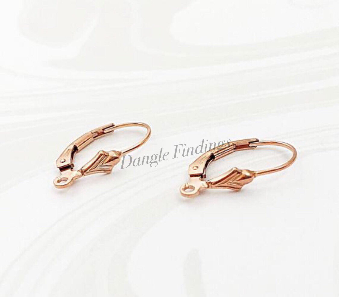 Rose gold ear wires Clearance