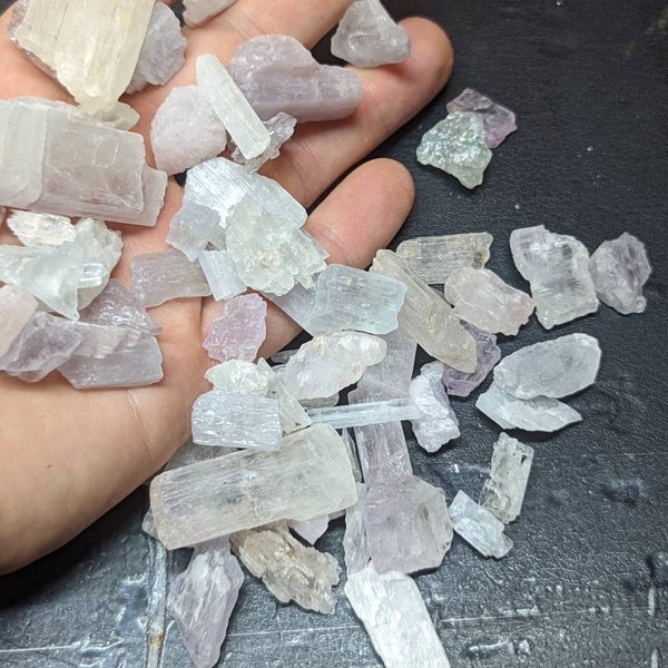 Raw Kunzite- Kunzite Crystals || 1-12g || Pick your size