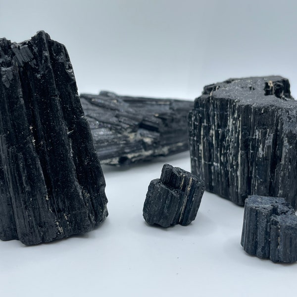 Black Tourmaline || Raw Black Tourmaline|| Black Tourmaline Crystal || Choose your Size