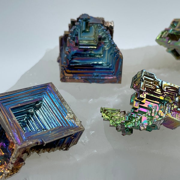 Bismuth Crystals || Pick your Size || Man Made Crystal || Iridescent Bismuth Crystal