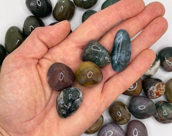 Moss Agate Tumble || Moss Agate Stone || Moss Agate Tumbled Stone