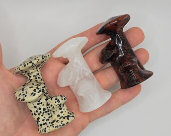 Intaglio di cristalli di funghi // Scegli la tua pietra // Funghi di cristallo di alta qualità