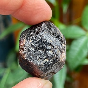Semi Polished Garnet Crystal Stone