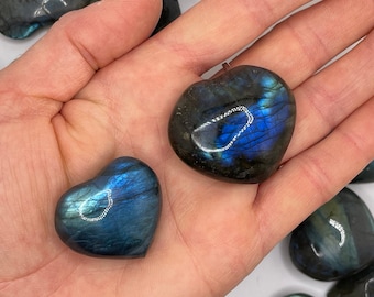 Labradorite Heart Carving || Labradorite Heart Crystal Carving || Labradorite Heart