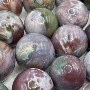 Ocean Jasper Sphere || Natural Ocean Jasper Sphere || Pick Your Size
