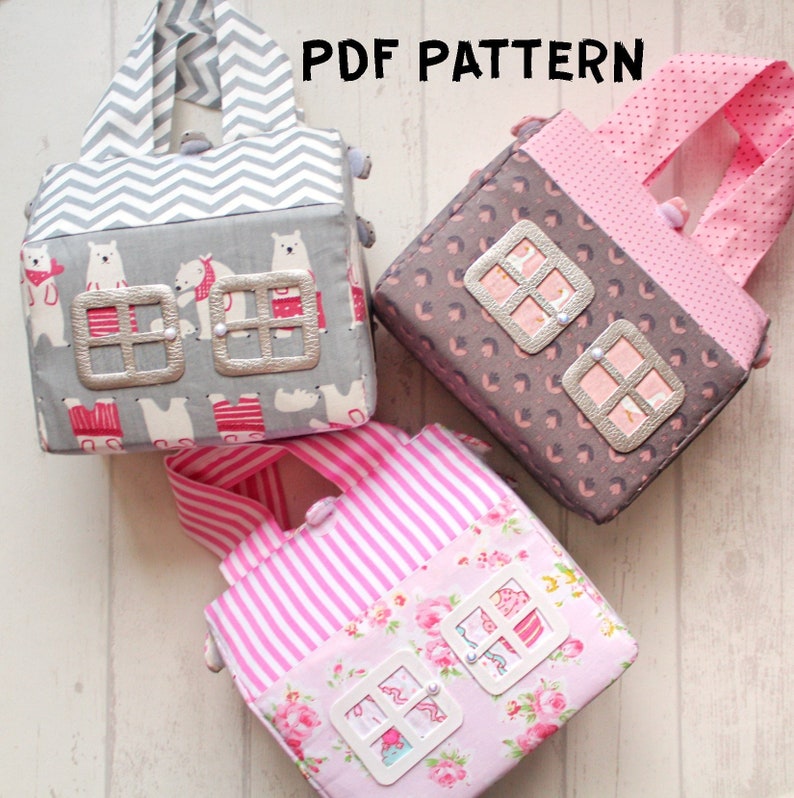 PDF dollhouse Pattern Tutorial Fabric dollhouse Travel | Etsy