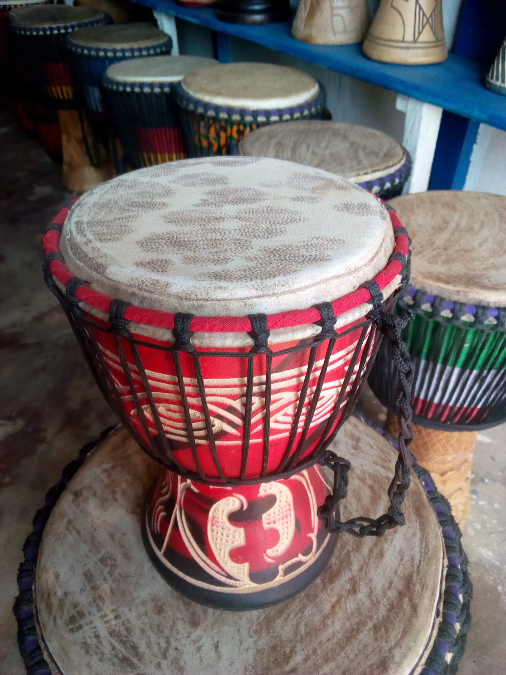 Djembe drum African drum Handmade drum African art Etsy