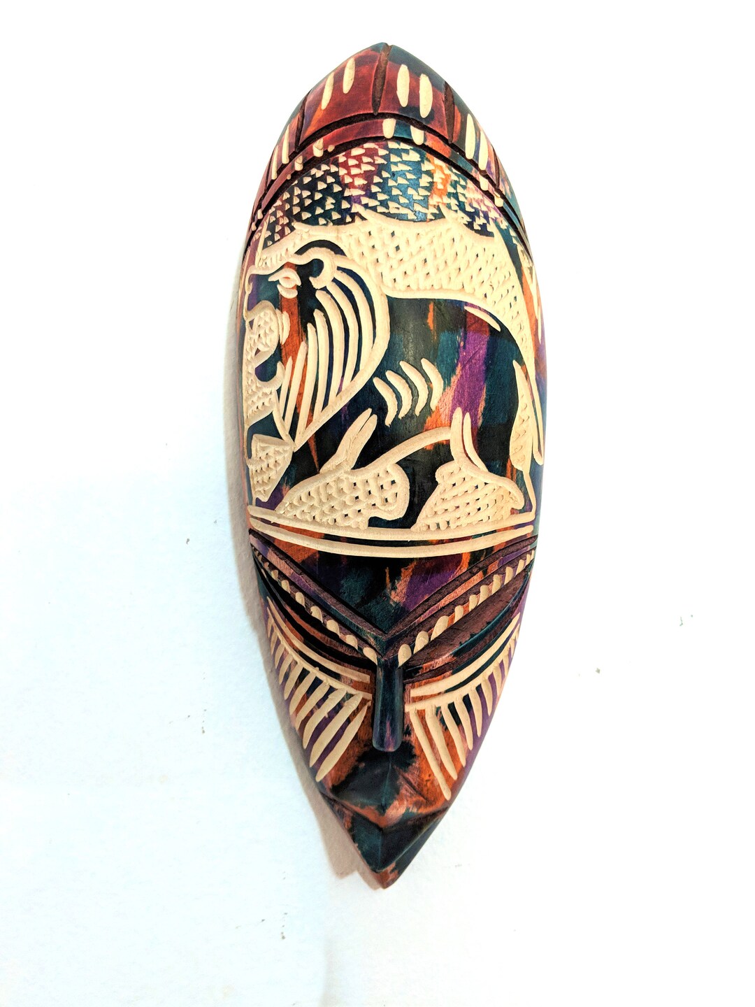 African Masks for Wall Wooden Wall Mask African Wall Decor Etsy