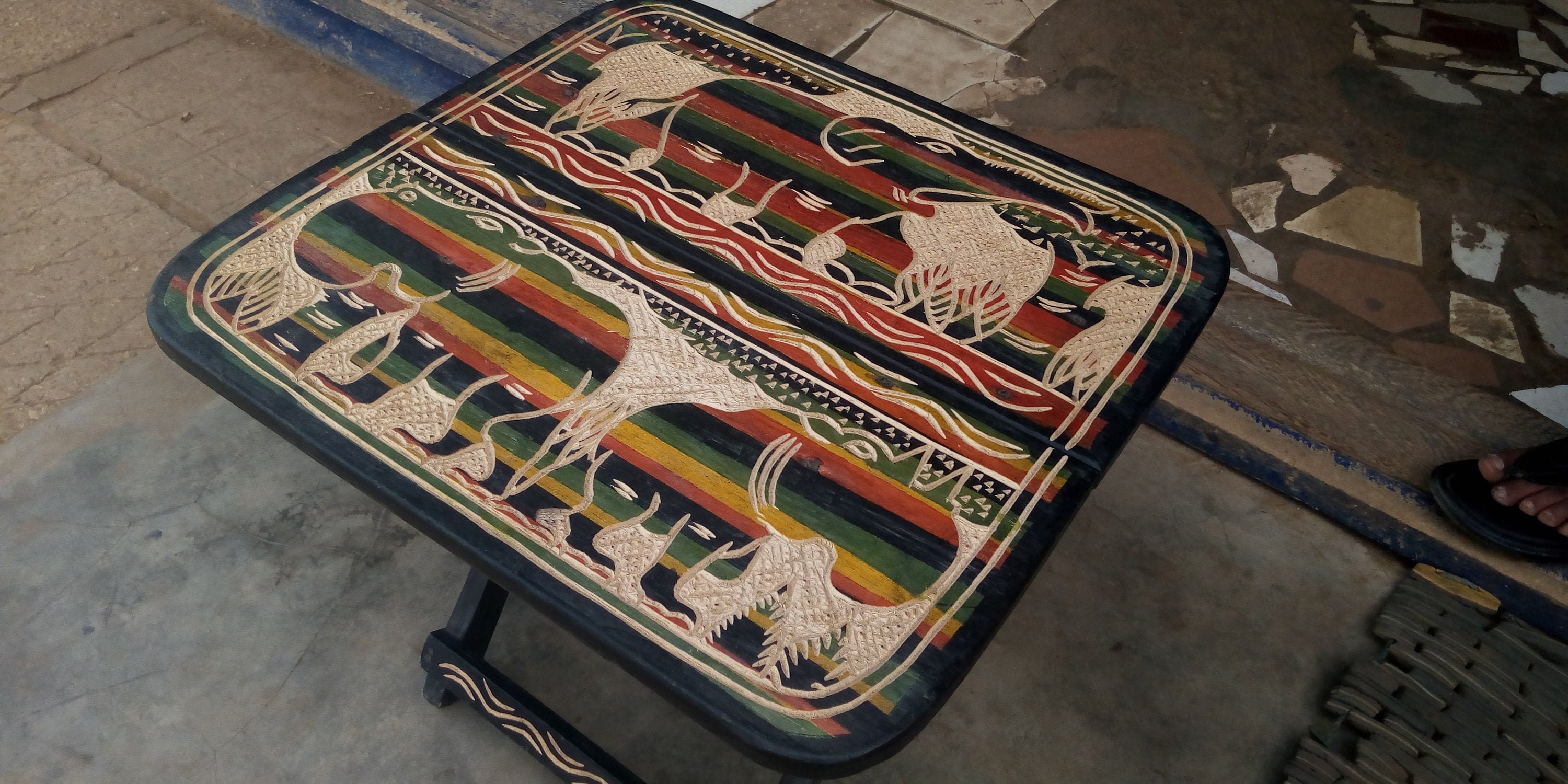 Kleine Couchtisch Klapptisch Pflanzenständer afrikanische | Etsy