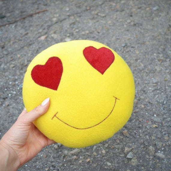 Smile Pillowsmiley Faceyellow Pillow Decorativesmiley Face Etsy