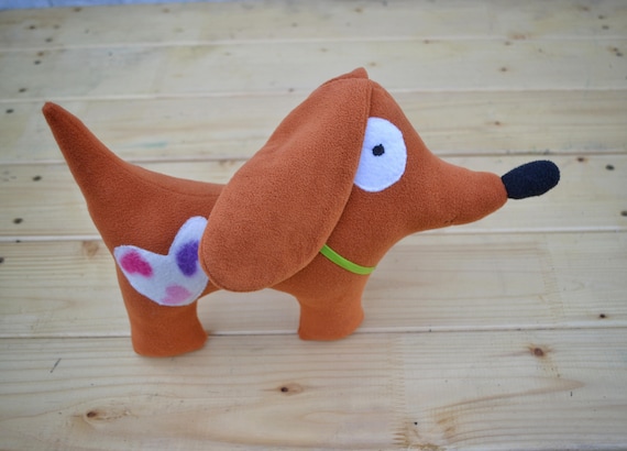 Dachshunddoxie Dogstuffed Dog Toyweiner Dog Pillowplush Etsy