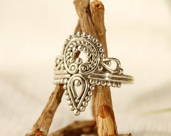 Ethnic silver ring tribal ring sterling silver ring Ethnic jewelry boho rings in silver bohemian ring boho jewellery ethnic ring cute rings