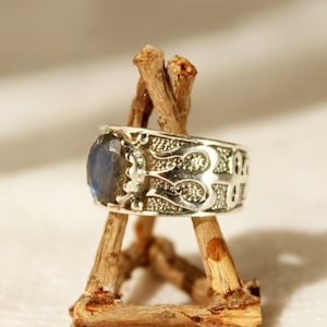 Stone signet rings sterling silver men rings trishul ring for men silver ring unisex jewelry trishul jewelry for men signet ring with stones