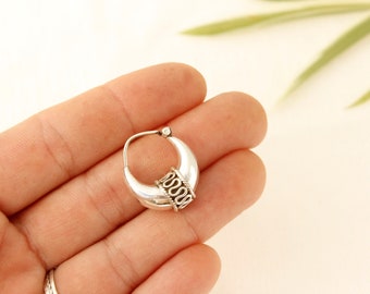 Tribal earrings Tiny hoop earrings small silver hoops earrings for men earrings ethnic jewelry tribal for men mini creole earrings bali hoop
