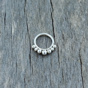 Piercing septum Argent 925 Septum tribal Septum hippie Septum gypsy septum bohème helix piercing cartilage septum original septum éthnique