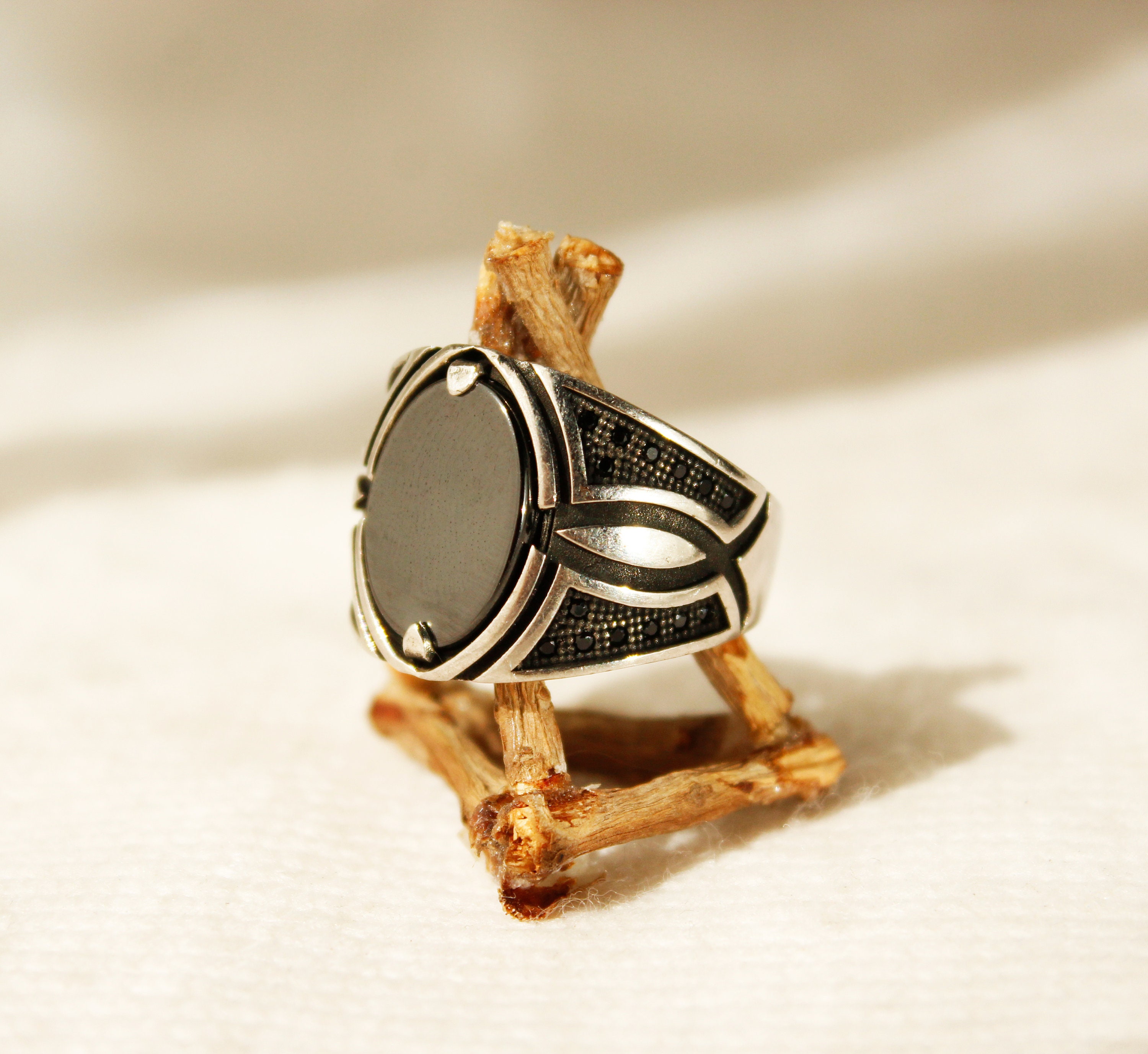 Kuzzoi Bague Pour Homme Avec Croix Polie 10 Mm En Argent Sterling 925