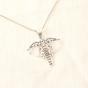 Elephant pendant Elephant necklace Elephant jewelry Silver elephant locket Elephant lovers elephant gifts animal pendant elephant ideas gift