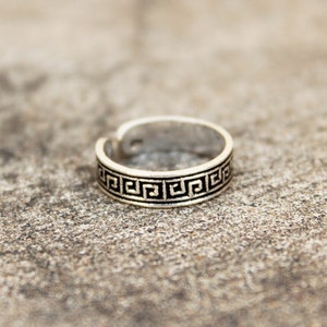 Pierścień na stopę ze srebra próby 925: w stylu hipisowskim, regulowany pierścień na stopę