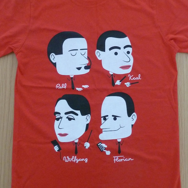 KRAFTWERK T Shirt - Die Klassik Line-Up - The Man Machine