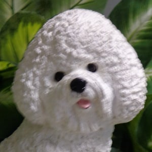 Bichon Frise Concrete Statuary Memory Garden Decor Pet Loss Memorial Dog Lovers Gift Indoor Outdoor Use Bichon Mom Gift Memorial Stone