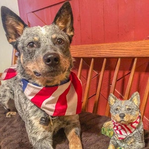 Australian Cattle dog Blue Tick Heeler Concrete Statue Pet Loss Memorial Dog Mom Gift Garden Decor Grave Marker Custom Hand Painted