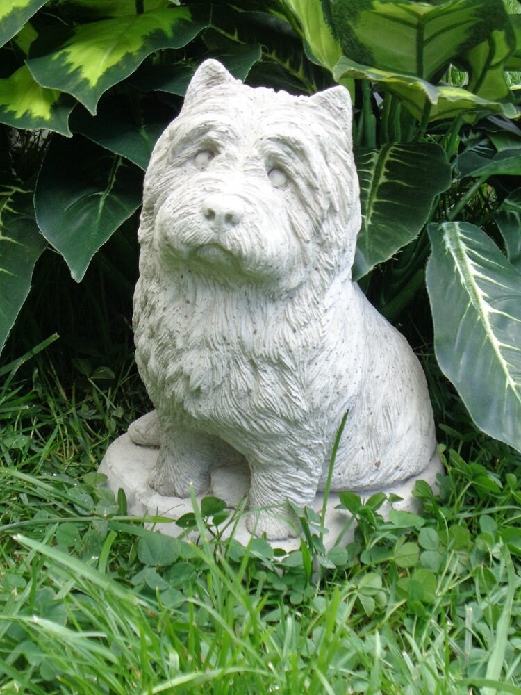 Cairn Terrier concrete statue cairn lovers gift grave Etsy