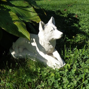 Blue Tick Heeler Concrete Dog Statues Waterproof sealed outdoor memory garden decor pet loss memorial gift Australian cattle dog Made In USA