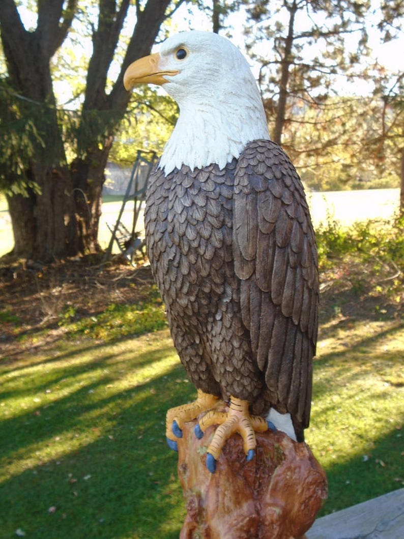 Sale Concrete Eagle Statue Patriotic Statue The Majestic Etsy