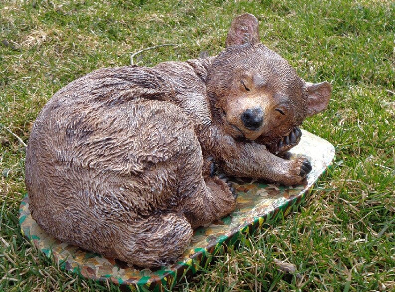 Bear Statue concrete garden decor bear lovers gift. Hand Etsy
