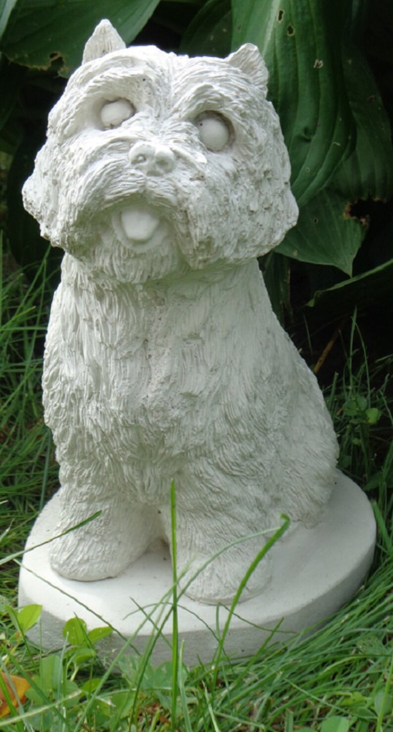 Cairn Terrier or Westie Concrete Statue dog lovers gift Etsy.de