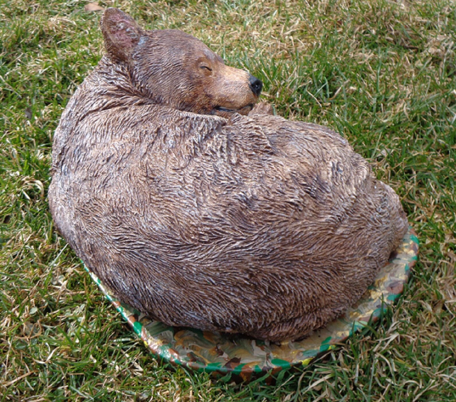 Bear Statue, Concrete, Garden Decor, Bear Lovers Gift. Hand Painted, Made in the USA Etsy