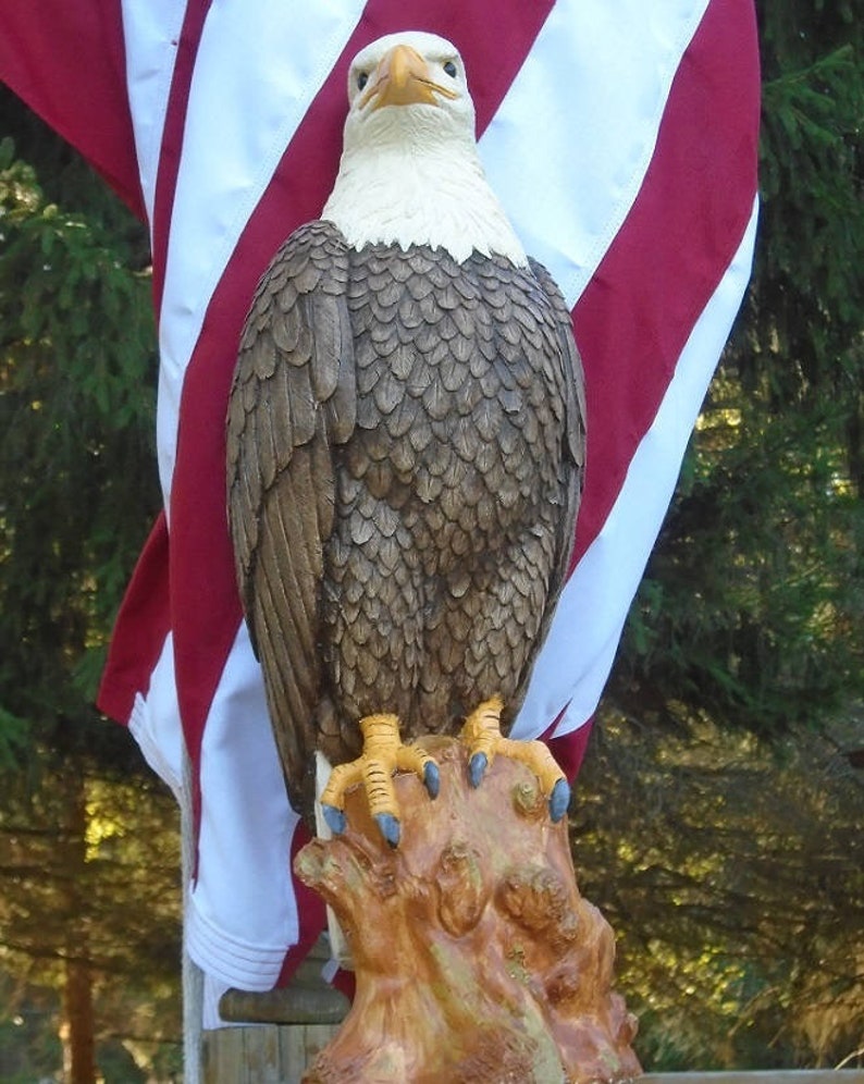 Sale Concrete Eagle Statue Patriotic Statue The Majestic Etsy