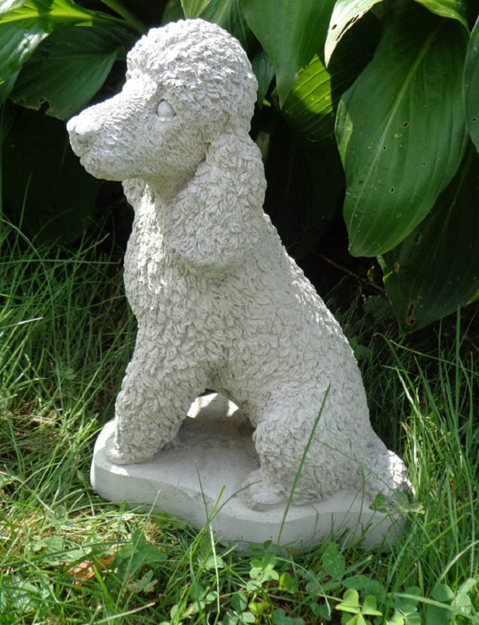poodle nayothecorgi ceramic dog statue