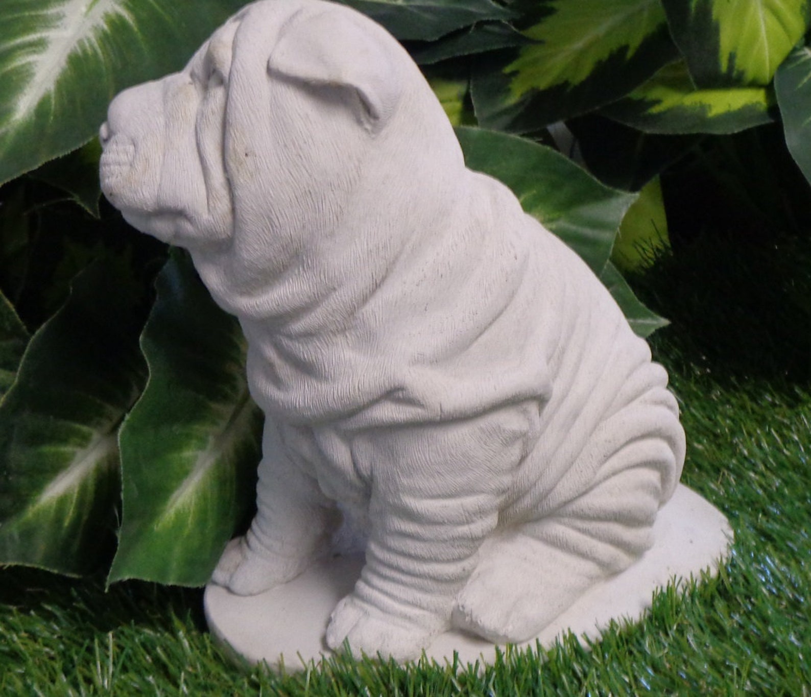 Shar Pei Dog Statue Figurine Concrete Waterproof Sealed or Etsy