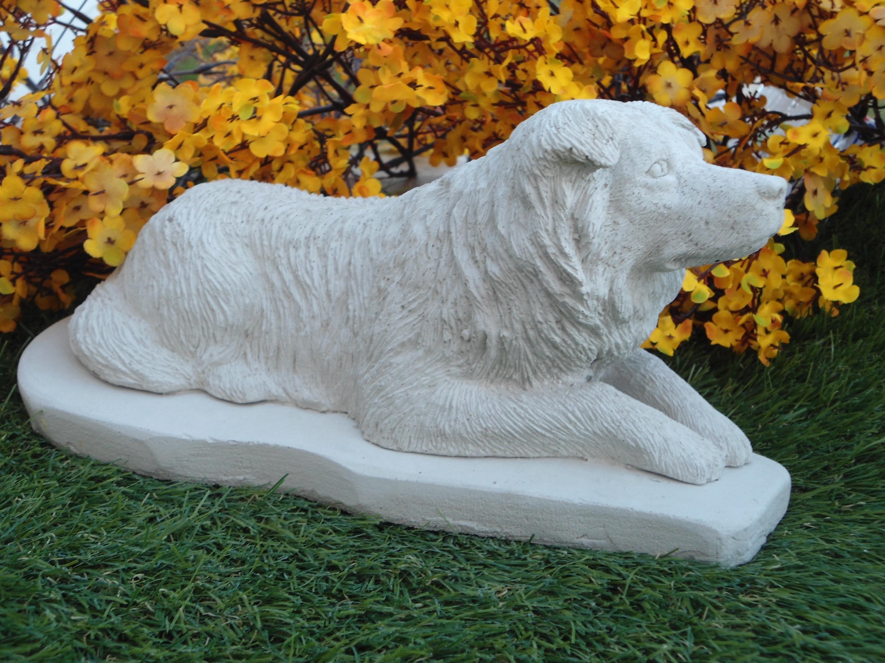Collie Garden Statue - Etsy Collie Garden Statue - Etsy