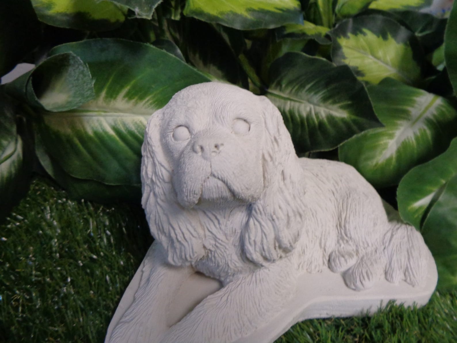 Cavalier King Charles Spaniel Statue Figurine Concrete Etsy