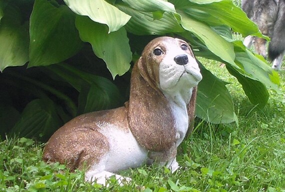 Concrete Statue Beagle Basset Hound Or Bagel Dog Hand Etsy