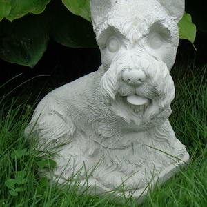 Discontinued Scottish Terrier Dog Concrete Statue Pet Loss memorial, indoor outdoor use Water proof sealed  yard decor  DAILY DEALS !