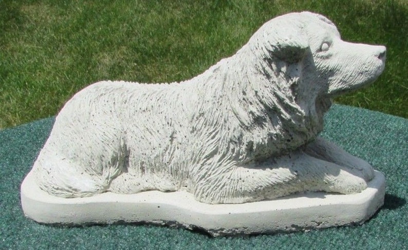 Concrete Statue Border Collie Pet Memorial Painted as a - Etsy