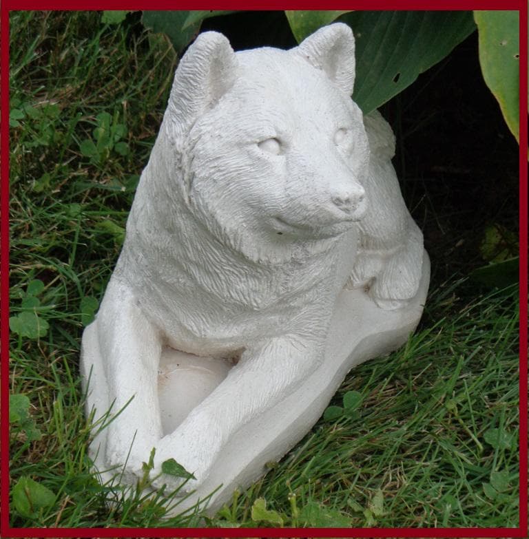 Shiba-inu Concrete Statue Pet Loss Memorial Dog Lovers Gift, Home