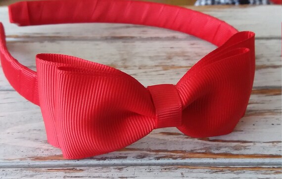 Red Bow Headband Hard Headband Tuxedo Red Hair Bow Headband Etsy Red Bow Headband Hard Headband Tuxedo Red Hair Bow Headband Etsy