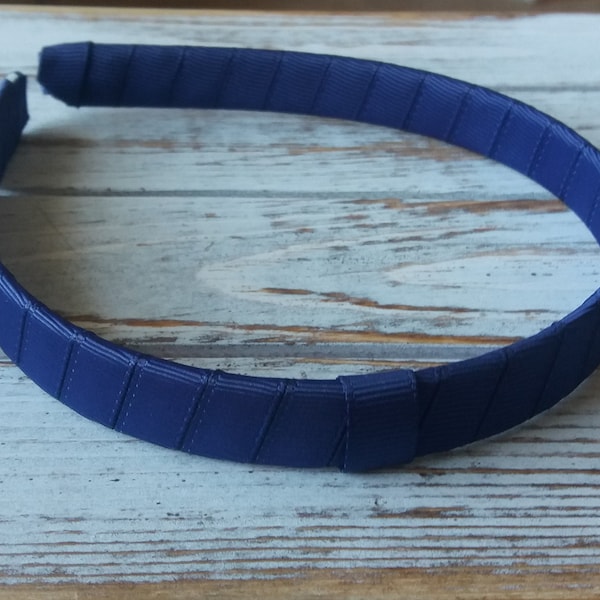 Navy School Headband Etsy