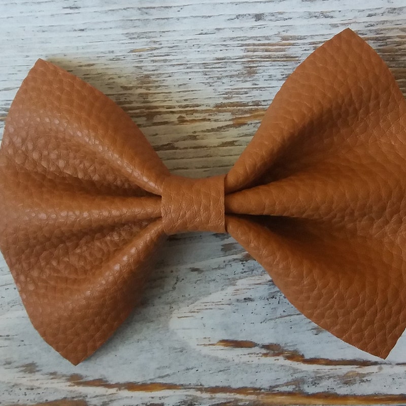 Faux Leather Bow Template Etsy