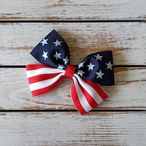 Stars and Stripes-haarstrik, patriottische haarstrik, 4 juli-haarelastiekjes, nylon hoofdbanden, zomerhaarelastiekjes, rood, wit, blauw, haarelastiekjes