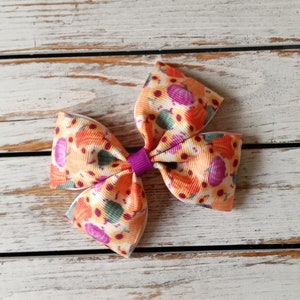 Pumpkins and Gourds Hair Bow, Thanksgiving Bows, Fall Hair Bows, Pigtail Clips, 4" Bows, Nylon Headband, Infant Headbands, Toddler Bows