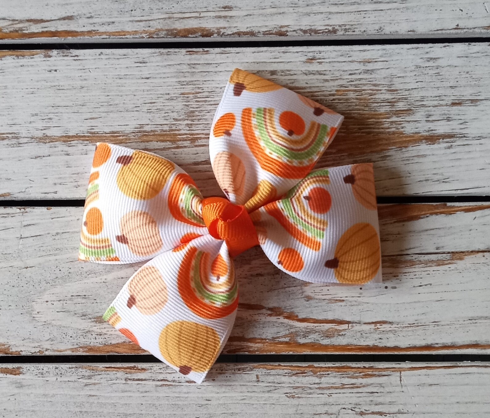 Fall Chair Bows Fall Rainbow Hair Bow, Fall Pigtail Hair Bows, Rainbow Pumpkin Headband ...