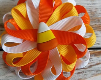 Lazo para el cabello de maíz dulce, cinta de otoño, accesorio de Halloween