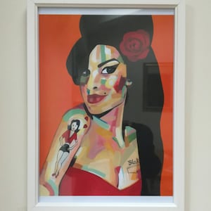 A4 limited edition print of Amy Winehouse