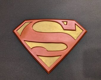 "SUPERMAN the Movie" Iconic "S" emblem embroidered iron-on 3.5" patch "SUPERMAN the Movie" Iconic "S" emblem embroidered iron-on 3.5" patch