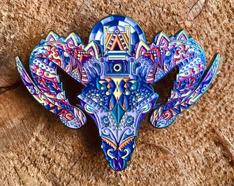 LE 25 Amethyst Aries Ram Pin